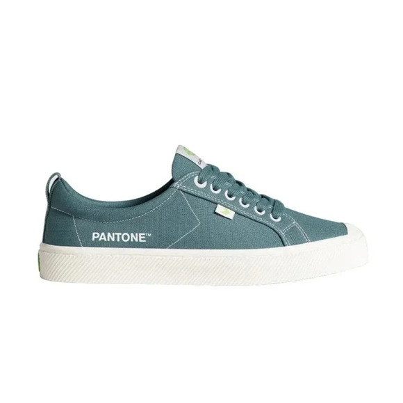 Cariuma Unisex Low Pantone Tapestry Blue Canvas Contrast Thread Sneaker 5/6.5 - Picture 1 of 7